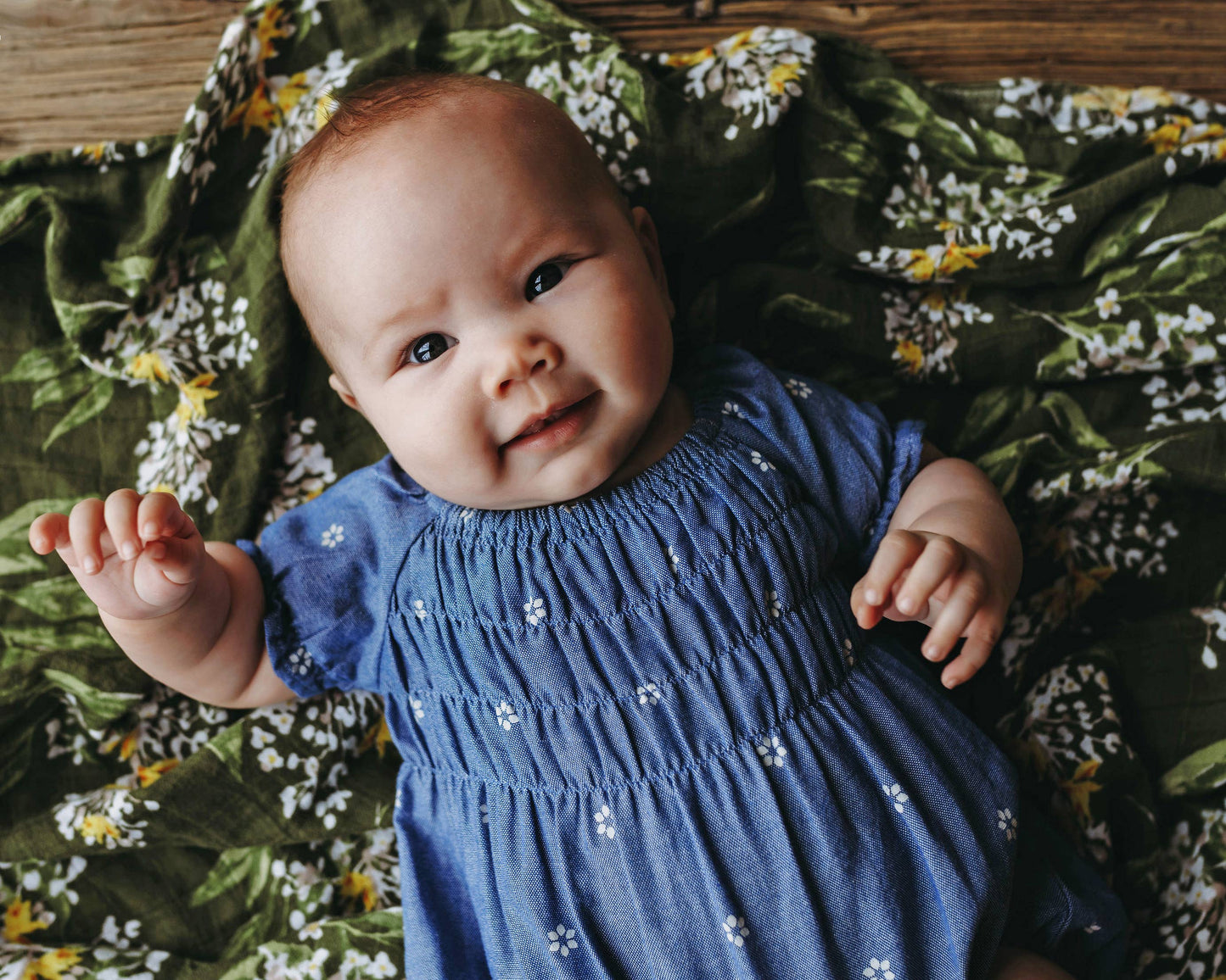 Smocked Romper- Daisies