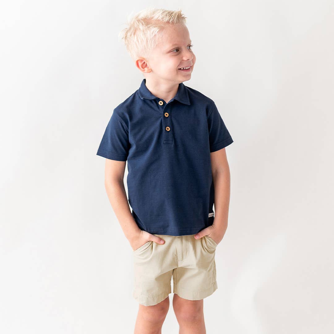 Dark Navy Short Sleeve Polo