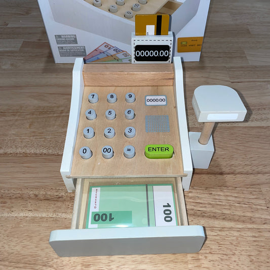 Wood Cash Register Playset
