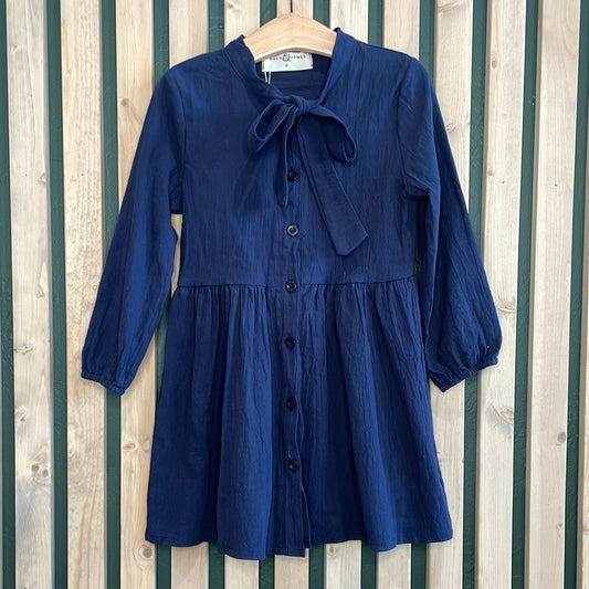 Long Sleeve Bow Dress